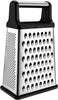 Professional Box Grater, Stainless Steel with 4 Sides, Best for Parmesan Cheese, Vegetables, Ginger, XL Size