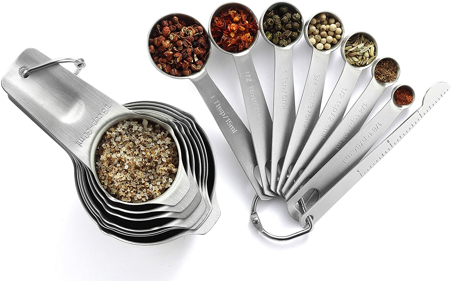 Department Store 1 Set Stainless Steel Measuring Cups & Spoons Set; Kitchen  Cooking & Baking, 1 Pack - Harris Teeter