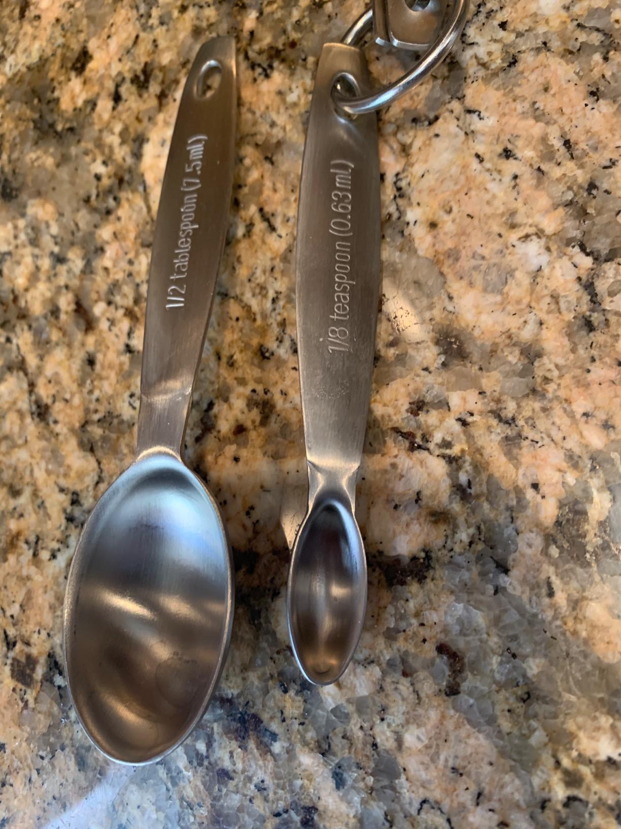 Stainless Steel Measuring Spoon - (Oval) Set of 4