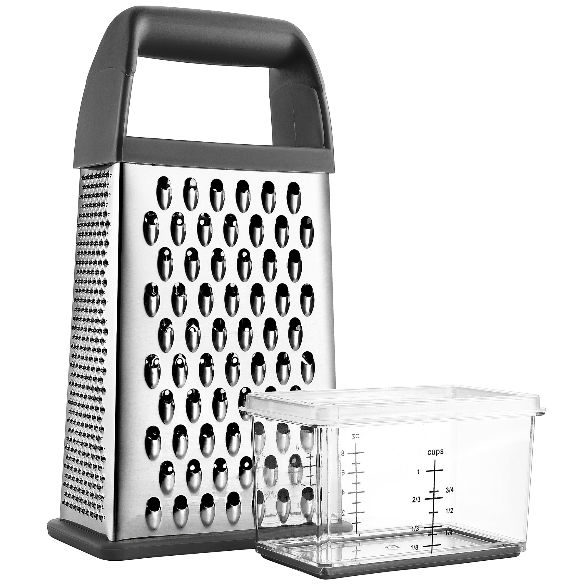 Cuisinox Stainless Steel Cheese Grater with Soft Touch Handle