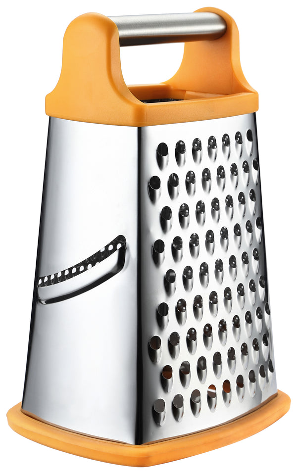  Box Grater, Cheese Grater Shredder Stainless Steel with 6  Sides, Best for Parmesan Cheese, Vegetables, Potatoes, Carrot, Ginger,  Mandoline Vegetable Slicer with Detachable Container, Silver: Home & Kitchen