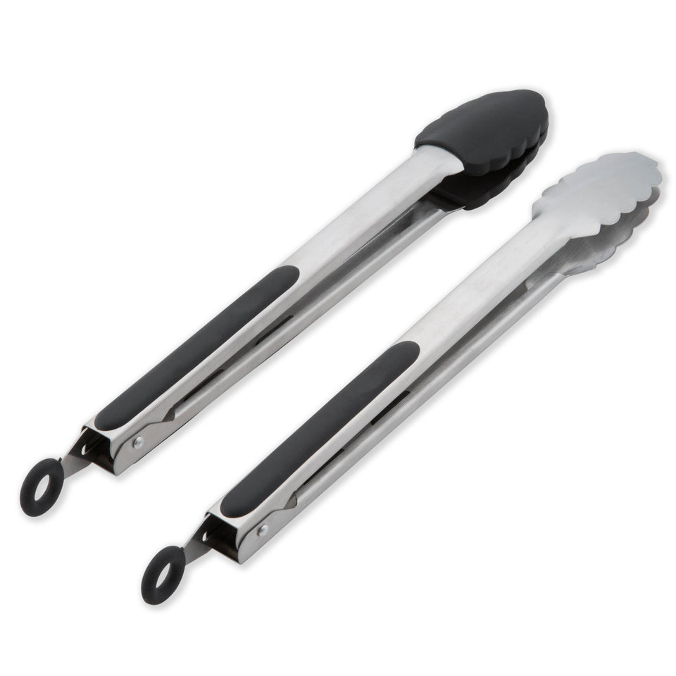 Stainless Steel Kitchen Tongs Set, 2-Piece, Stainless Steel