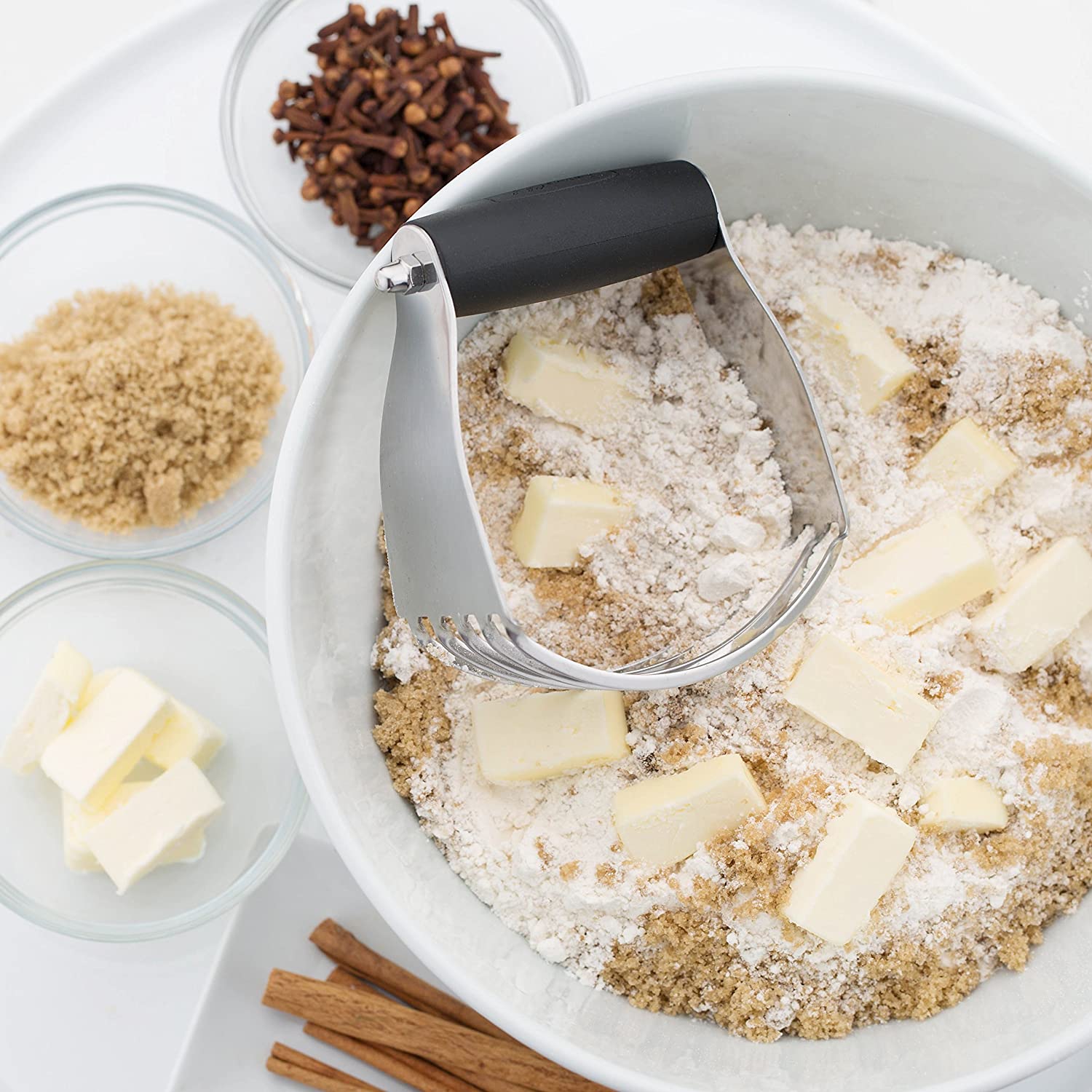 Spring Chef - Bench Scraper, Stainless Steel Scraper, Pastry Scraper, Pizza  and Dough Cutter, With Bonus Bowl Scraper, Black