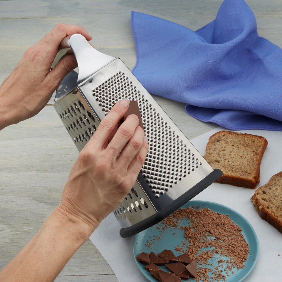 Spring Chef Professional Cheese Grater - Stainless Steel Box Grater for  Kitchen, XL Size, 4 Sides - Perfect Shredder for Parmesan Cheese,  Vegetables
