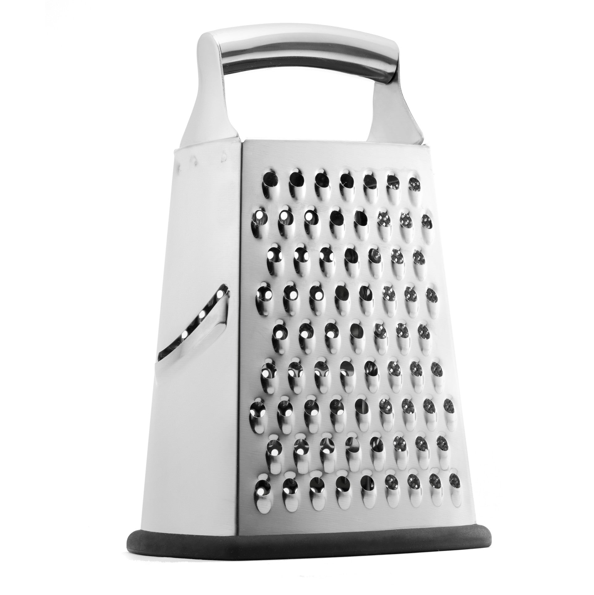 Professional Box Graters with Container, Stainless Steel 4 Sides, Kitchen Slicer Shredder Grater for Parmesan Cheese, Vegetables, Ginger, Yellow